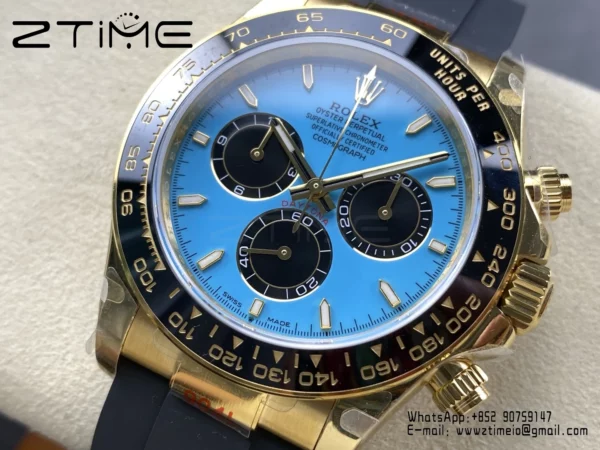 Rolex Daytona M126518LN QF 1:1 Best Edition Blue Dial SH4131 V11 (Weighted) - Super Clone Watch | 1:1 Best Version