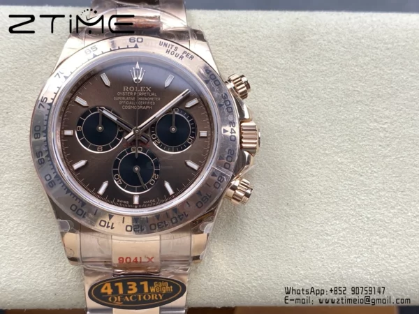 Rolex Daytona 126505-0005 QF 1:1 Best Edition Brown Dial SH4131(Gain Weight)
